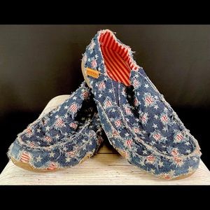 Roper dnm US flag loafers. Size 9.5